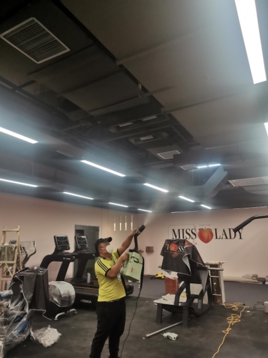 武汉江汉区泛海生活广场健身房除甲醛检测治理服务项目